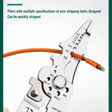 Multifunctional Wire Stripper Pliers – 7-in-1, 0.8-2.6mm Strip & Crimp, High-Carbon Steel