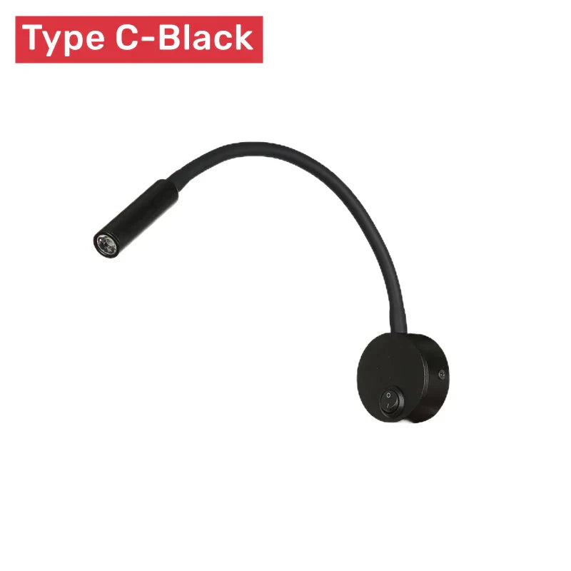 Flexible LED Reading Wall Light – Touch Switch, 3 Color Temperatures & Gooseneck Arm