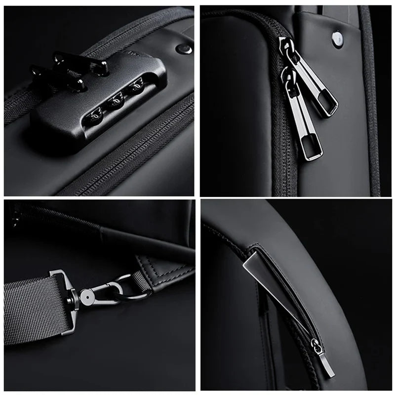 Enhanced Product Title: "Diebstahlsicherer Crossbody-Bag mit USB-Anschluss & Zahlenschloss – Ideal für Reisen und Alltag" 

This title includes relevant keywords while emphasizing the bag's security features and versatility.