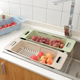 Expandable Dish Drying Rack – Auto-Drain, Adjustable & Over-Sink Design