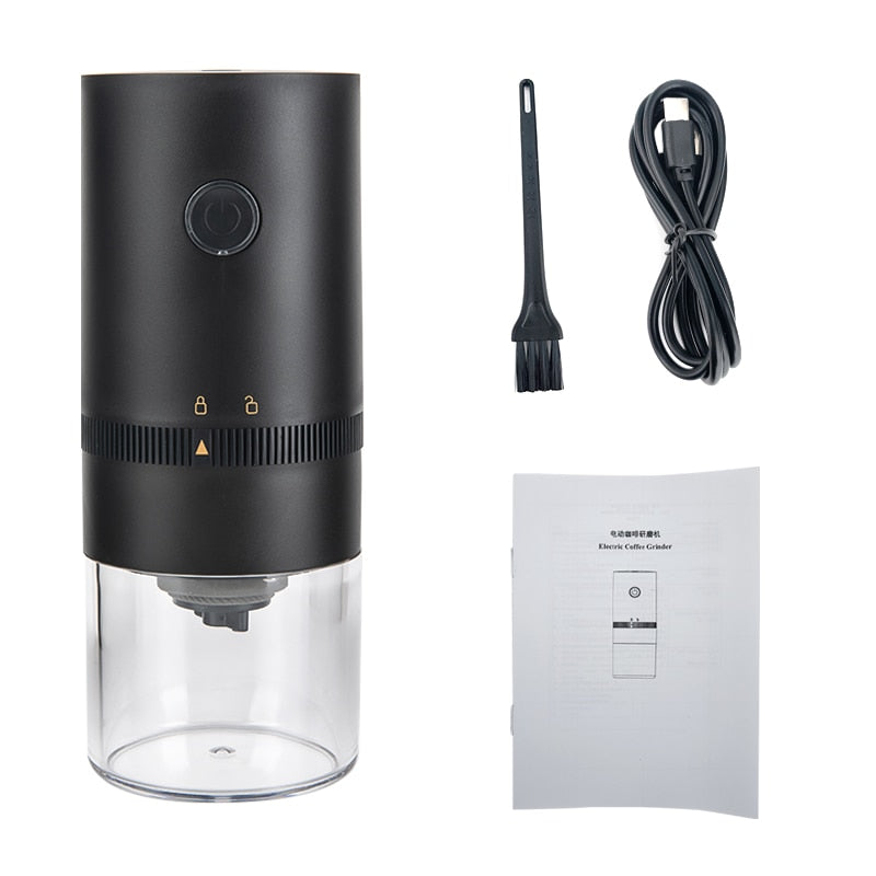 Optimized Product Title: **Elektrische Kaffeemühle für Frisch Gemahlenen Kaffee – Perfekt für Zuhause und Unterwegs** 

This title includes relevant keywords while also emphasizing the convenience and versatility of the product.