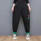 Wide-Leg Oversized Ankle-Length Jeans for Fall - Trendy & Comfortable Women's Denim