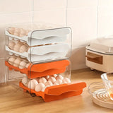 Refrigerator Egg Storage Box – 2-Tier, 30-Egg Capacity & Pull-Out Drawers