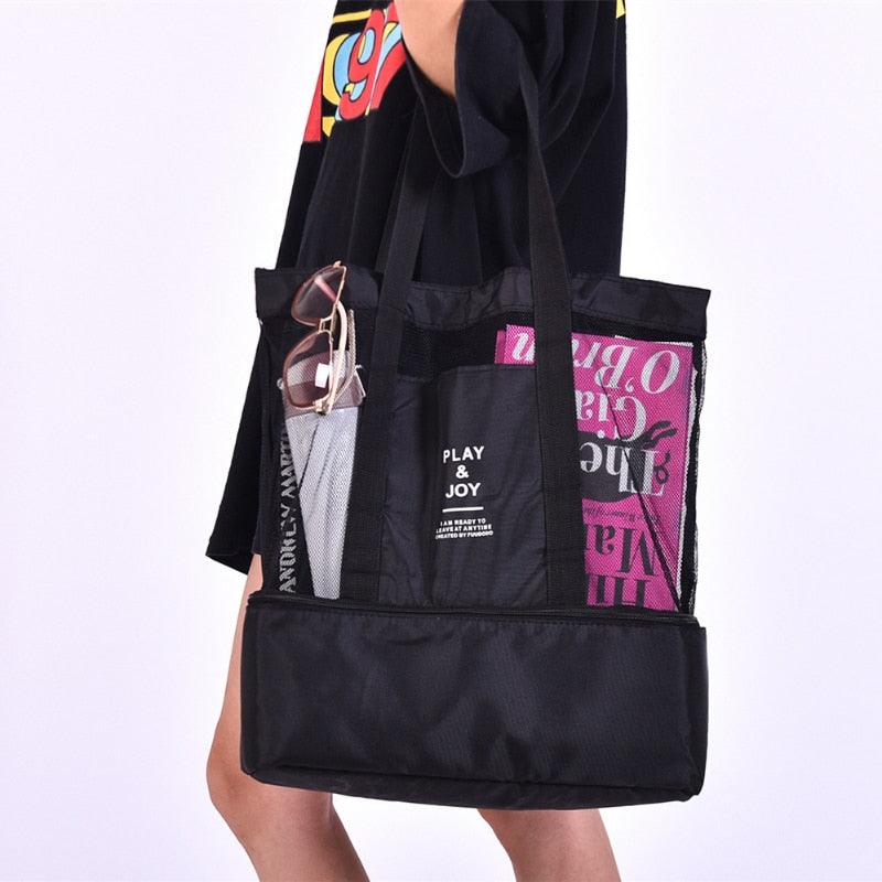 Enhanced Product Title: "2-in-1 Strandtasche mit isoliertem Kühlfach – Perfekt für Strand und Picknick" 

This title includes relevant keywords while also providing additional context to attract potential buyers.