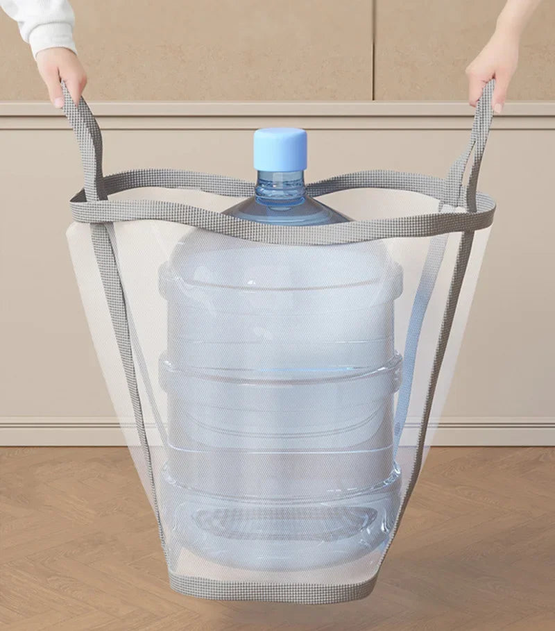 Foldable Mesh Laundry Hamper – Breathable, Carry Handles & Collapsible