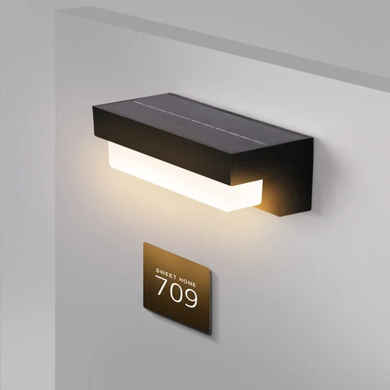 Solar LED Wall Light – 3 Light Modes, Remote Control & Weatherproof Outdoor