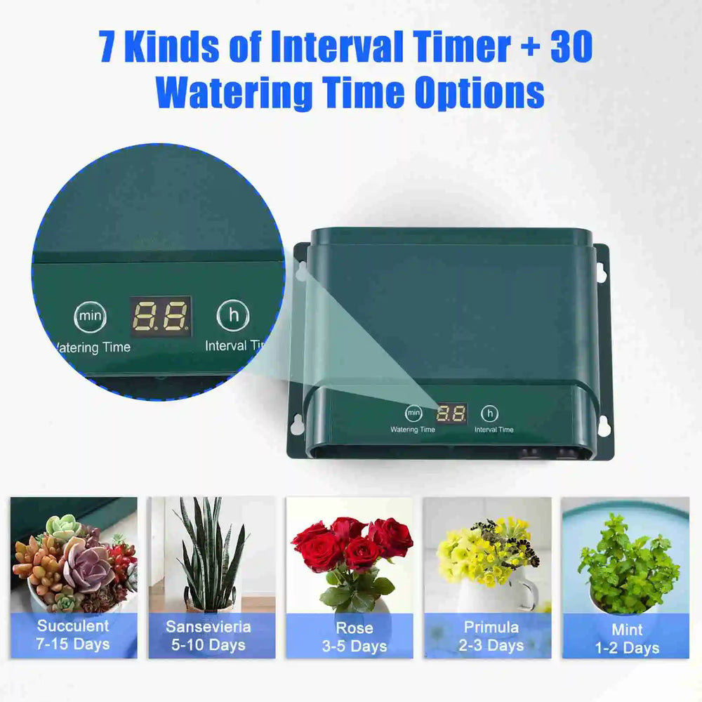 AquaFlow Solar Drip Irrigation System Kit – Automatic Watering with 30 Modes & 7 Timers