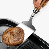 Optimized Product Title: "Quadratischer Grill- und Pfannenwender mit Holzgriff – Präzise Wendehilfe für perfekten Grillgenuss" 

This title includes relevant keywords while enhancing clarity and appeal for potential buyers.