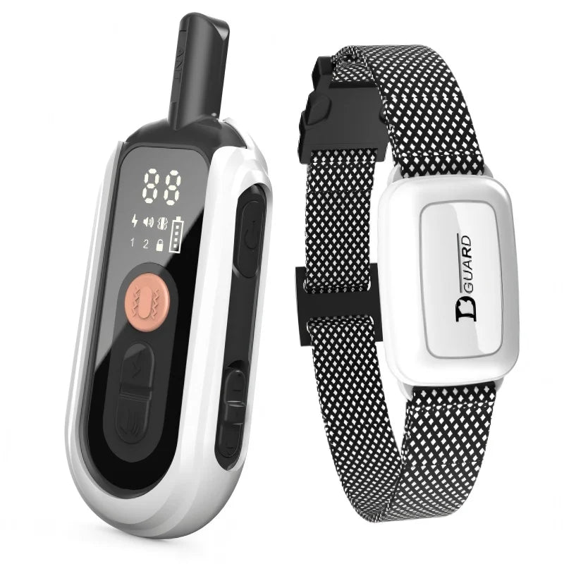 TrainMate – Rechargeable Waterproof Dog Training Collar with Remote Bark Control