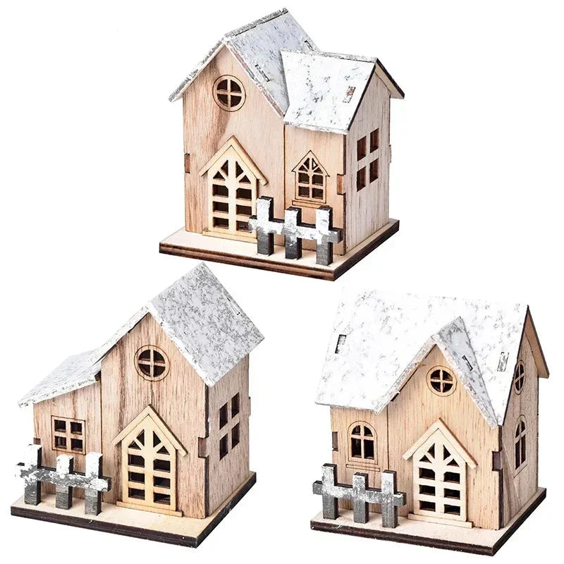 Glitter Christmas Lantern Houses – Enchanting Decorative Village Set