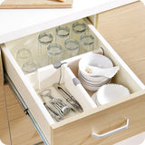Expandable Kitchen Drawer Divider – Non-Slip, Adjustable Length & Dishwasher-Safe