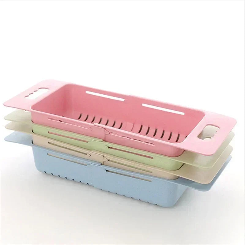 Expandable Dish Drying Rack – Auto-Drain, Adjustable & Over-Sink Design