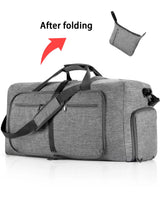 Foldable Travel Duffel Bag – 65L, Water-Resistant Polyester & Shoulder Strap