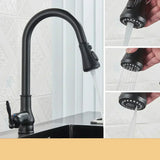 BowLift | VintageTap Antique Brass Kitchen Tap – Retro Style Mixer Faucet with Swivel Spout