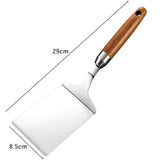 Optimized Product Title: "Quadratischer Grill- und Pfannenwender mit Holzgriff – Präzise Wendehilfe für perfekten Grillgenuss" 

This title includes relevant keywords while enhancing clarity and appeal for potential buyers.