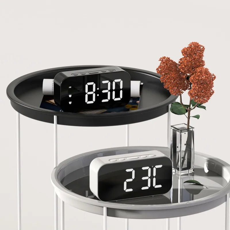 LED Alarm Clock – Dual Alarm, Temperature Display & Adjustable Brightness