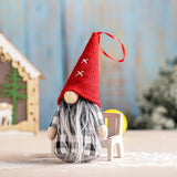 Plush Christmas Gnomes with Jingle Bells and Holly – Buffalo Check Set