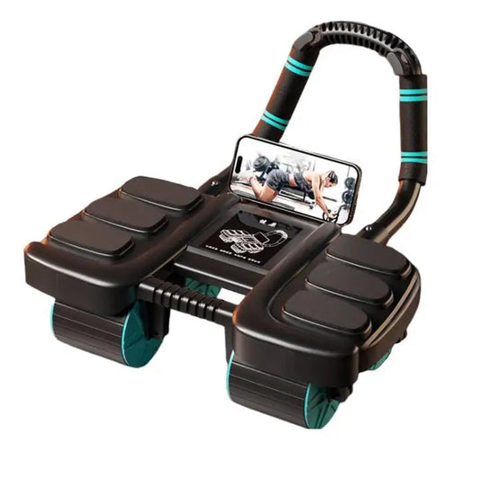 6-in-1 Core Ab Trainer – ABS Build, Auto-Return Resistance & Compact Home Design