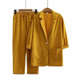 Liv Linen Combo Set - Yellow