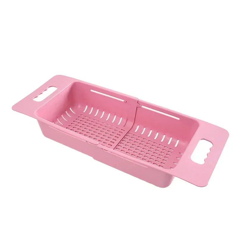 Expandable Dish Drying Rack – Auto-Drain, Adjustable & Over-Sink Design