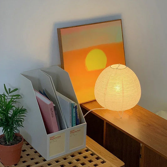 Authentic Japanese Rice Paper Lantern - Elegant Home Decor, Soft Ambient Lighting, Perfect for Events & Relaxation
