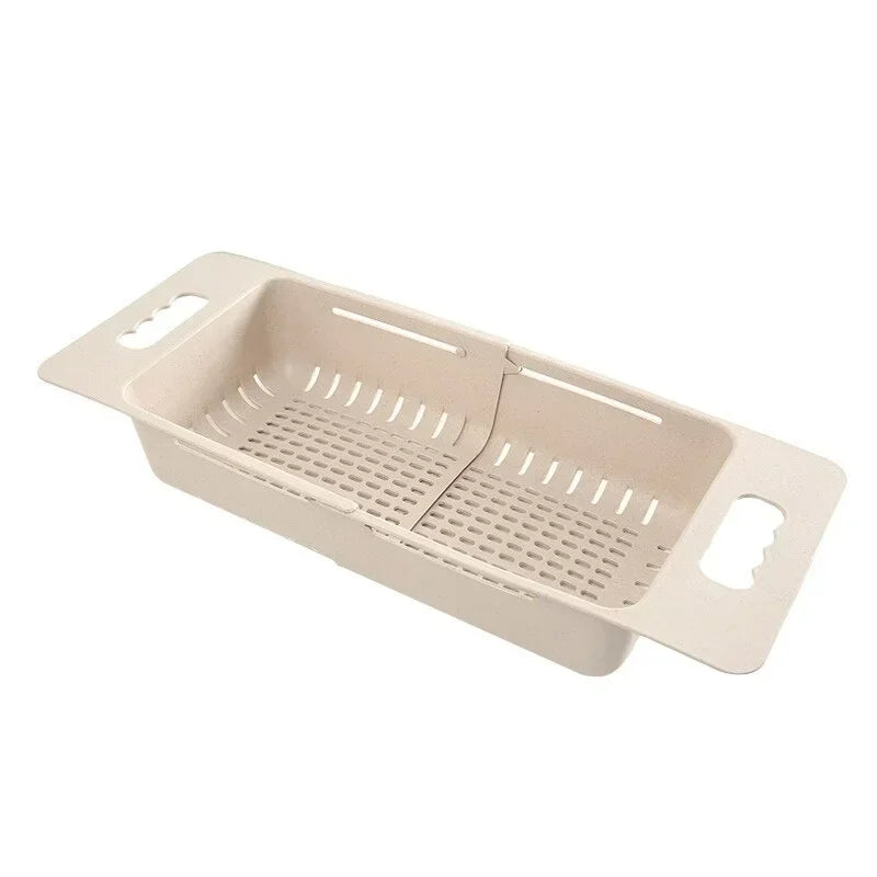 Expandable Dish Drying Rack – Auto-Drain, Adjustable & Over-Sink Design