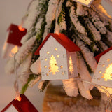 Optimized Product Title: **GlowHouse LED Illuminated Wooden Christmas Houses – Festive Holiday Decor**