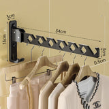 Foldable Wall-Mounted Clothing Rack