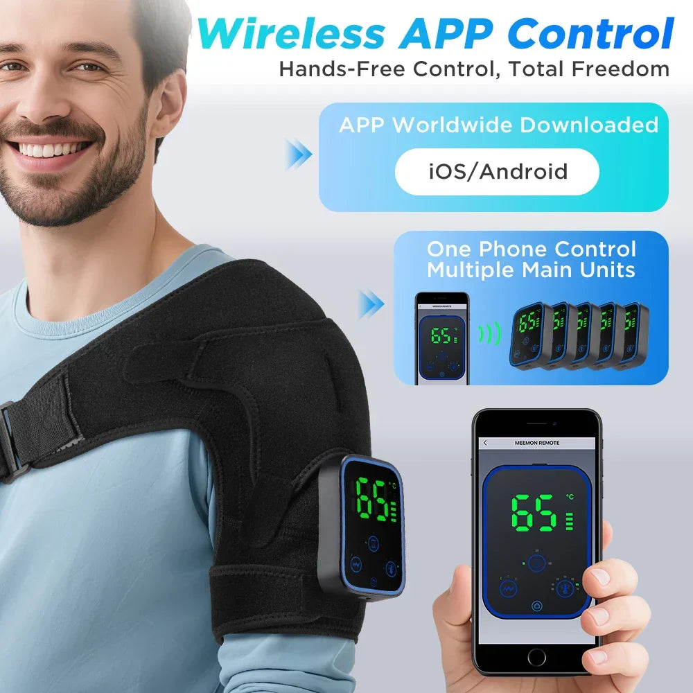ReliefPro – 3-in-1 Electric Shoulder, Elbow & Knee Massager with Heating & App Control