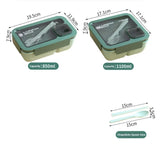 BentoGo Lunch Box | Portable Leak-Proof Bento with Cutlery – Microwave & Dishwasher Safe