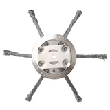 Wire Weed Trimmer Head – Universal Fit, 3 Brush Blades & Replacement Grass Cutter