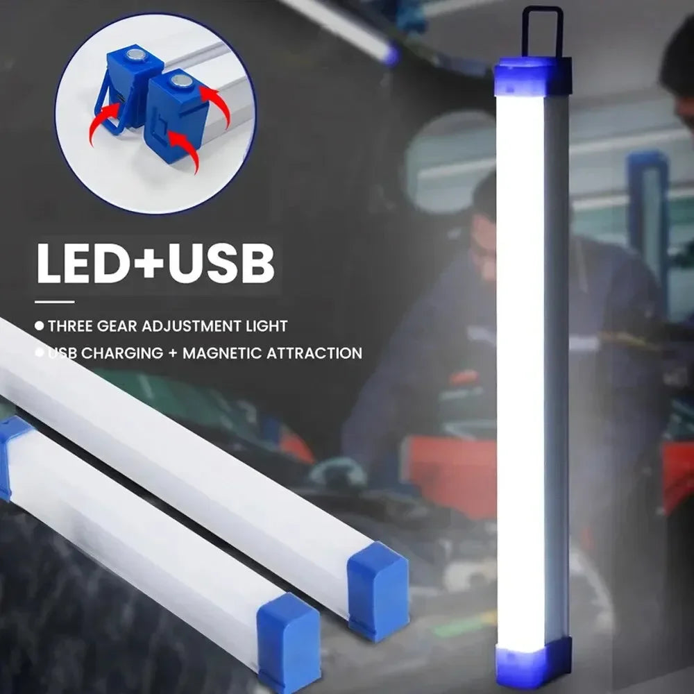 Rechargeable LED Tube Light – Magnetic, USB-Charging & 17/32/52cm Sizes