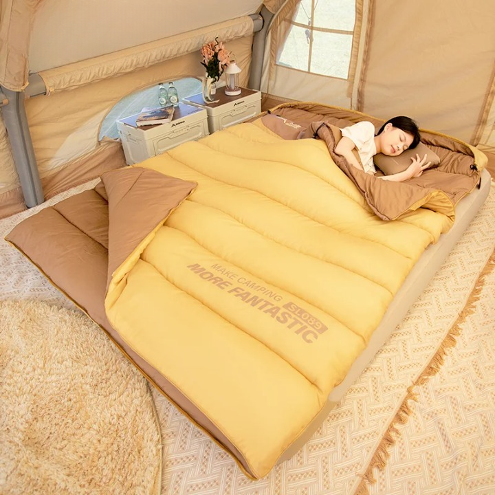 Double Sleeping Bag – 2-Person, 4-Season & Compact Camping