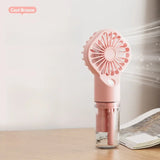 Handheld Misting Fan – 4 Speeds, USB Rechargeable & Water Spray