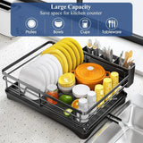 Nova - Dish Drying Rack with Drainboard & Cutlery Holder