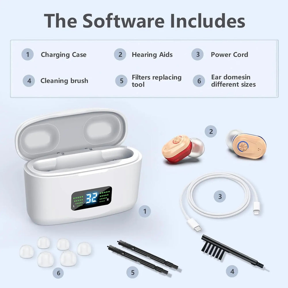 Wireless Mini Hearing Aid with Noise Reduction - HearMax