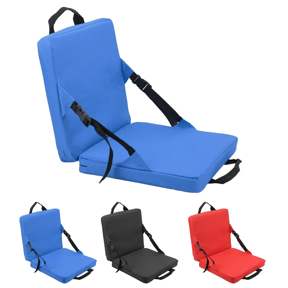 Enhanced Product Title: "Bequemer Klappstuhl mit Rückenlehne und Polsterung – Ideal für Outdoor-Aktivitäten, Camping und Garten" 

This title includes relevant keywords while emphasizing comfort and versatility, making it more appealing for potential buye