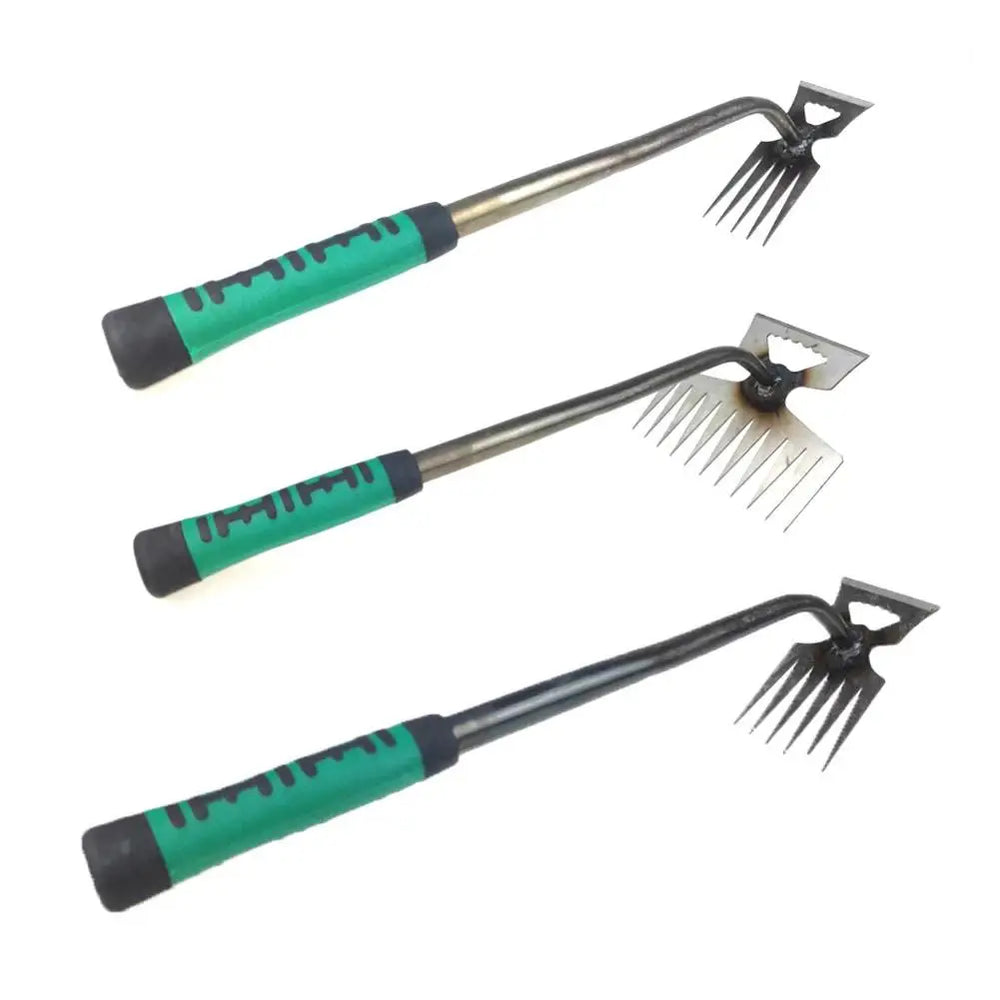 Garden Hand Rake – Steel Tines, Ergonomic Grip & 5/6/11-Tine Options