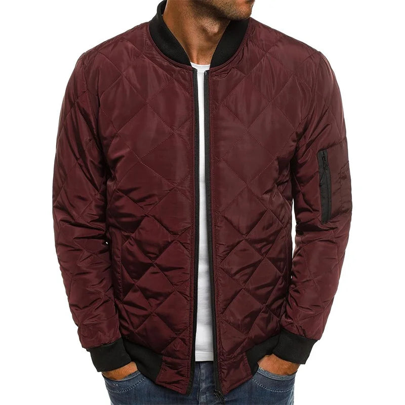 Enhanced Product Title: Dale™ Cotton Diamond Pattern Jacket - Stylish & Comfortable Outerwear for Every Season