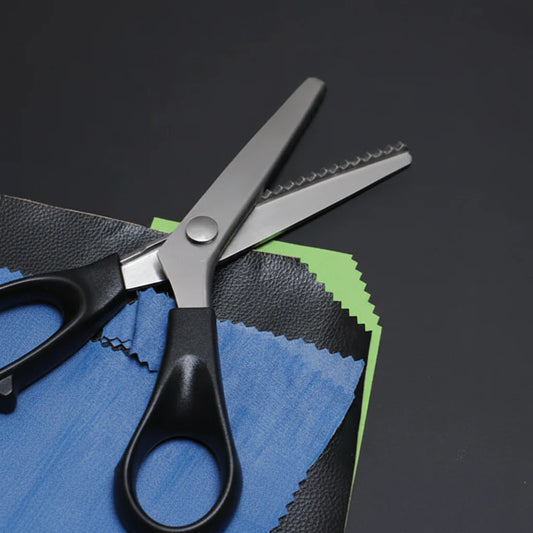 Pinking Shears Fabric Scissors – Stainless Steel, Sewing & Crafts