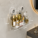 Wall Shelf Adhesive No Drill Kitchen Bathroom Storage Organizer
