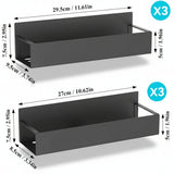 Magnetic Spice Rack Refrigerator Organizer Set Kitchen Storage