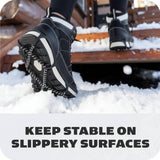 Ice Cleats Traction Spikes Shoes Steel Coil Anti Slip Grips