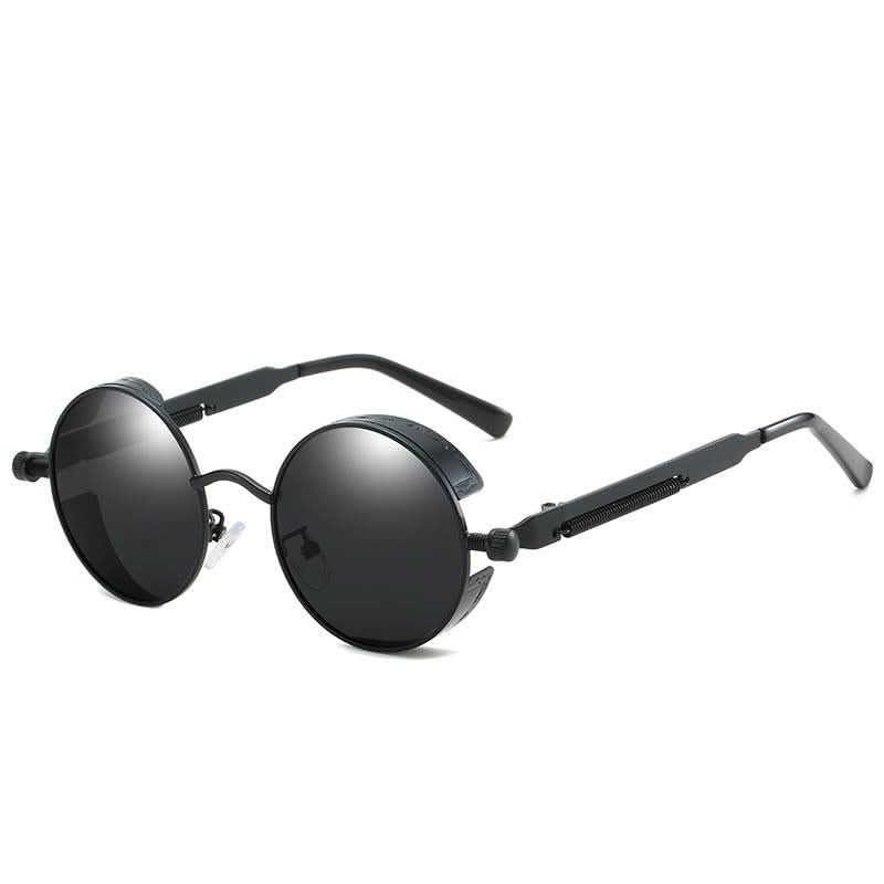BowLift | Vintage Round Steampunk Sunglasses Polarized UV400