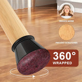 Chair Leg Floor Protectors Silicone Anti Scratch Furniture Caps