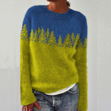 SILVIA Retro Pullover Sweater - Vintage Style Knitwear for Women