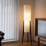 Scandinavian Floor Lamp 130 cm – Walnut Wood, Touch Dimmer & 3 Light Colors