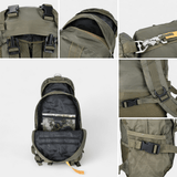 30L Tactical Military Backpack – Water-Resistant Nylon, 10 Pockets for Hiking & Camping
