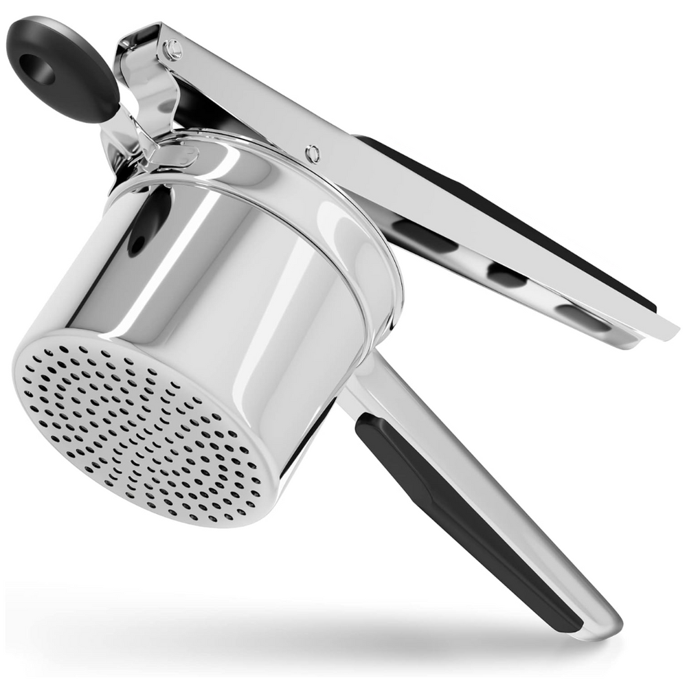 Optimized Product Title: **Edelstahl Kartoffelpresse für perfekt glattes Püree – Hochwertige Kartoffelpresse für einfache Zubereitung** 

This title includes relevant keywords while emphasizing the product's quality and functionality, making it more appea