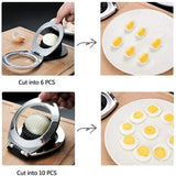 Optimized Product Title: **Edelstahl Eierteiler – Multifunktionaler Eier-Schneider für Scheiben, Spalten & Viertel | Küchenhelfer für perfekte Eiergerichte** 

This title includes relevant keywords while enhancing clarity and appeal for potential buyers.